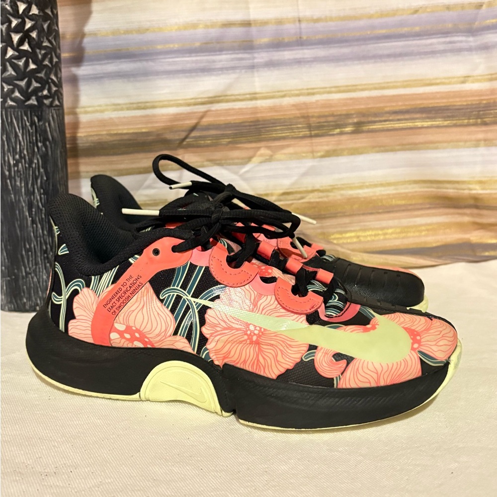 Nike Court Air Zoom GP Turbo HC Premium Size 6 Naomi Osaka Floral Hibiscus